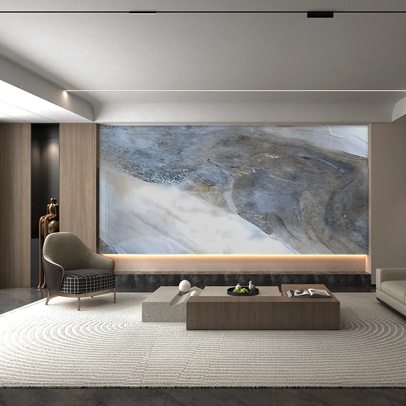 அமேசான் பச்சை மற்றும் நீல தொடர் மார்பிள் பின்னணி சுவர் பேனல்