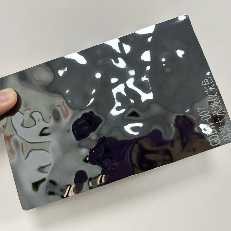 PET Water Ripple Carbon Crystal Wall Panel